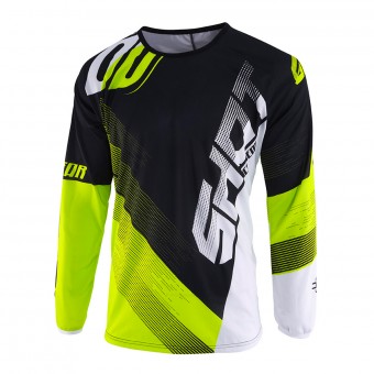 Motocross Jerseys SHOT Devo Ultimate Black Neon Yellow Motocross Jerseys SHOT Devo Ultimate Black Neon Yellow
