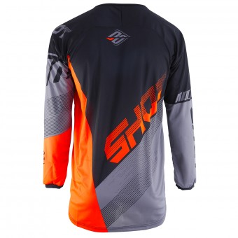 SHOT Devo Ultimate Black Neon Orange Kid