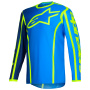 Motocross Jerseys Alpinestars Fluid Apex Jersey Blue Yellow Fluo