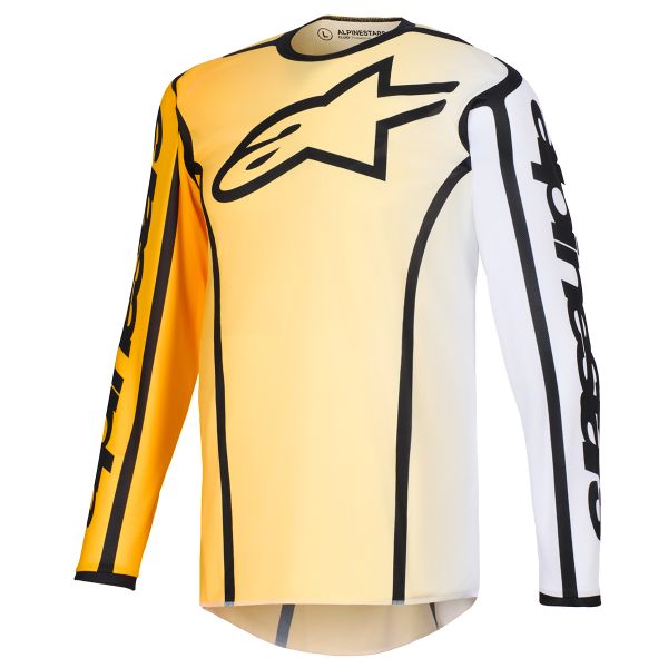 Motocross Jerseys Alpinestars Fluid Apex Jersey Yellow Black