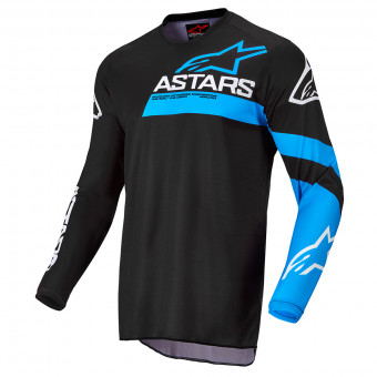 Motocross Jerseys Alpinestars Fluid Chaser Black Blue Neon