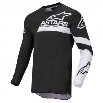 Motocross Jerseys Alpinestars Fluid Chaser Black White Motocross Jerseys Alpinestars Fluid Chaser Black White