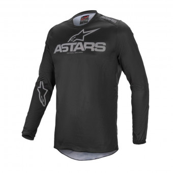 Motocross Jerseys Alpinestars Fluid Graphite Black Dark Grey