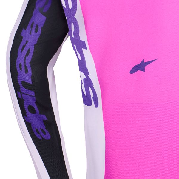 Alpinestars Fluid Grid Jersey Black Light Gray Purple