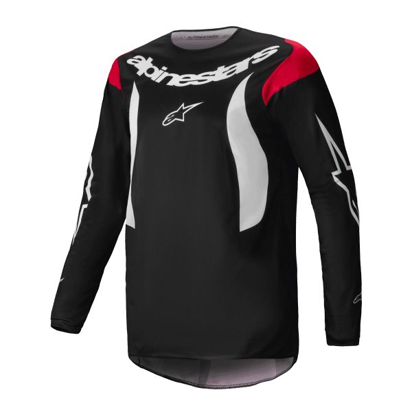 Motocross Jerseys Alpinestars Fluid Haul Black White