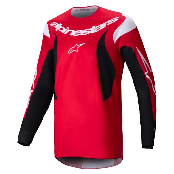 Motocross Jerseys Alpinestars Fluid Haul Bright Red Black