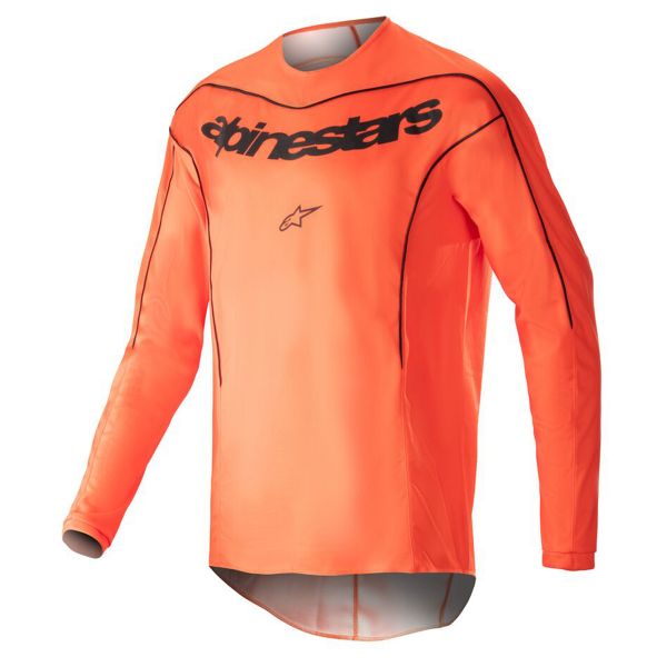 Motocross Jerseys Alpinestars Fluid Lurv Hot Orange Black