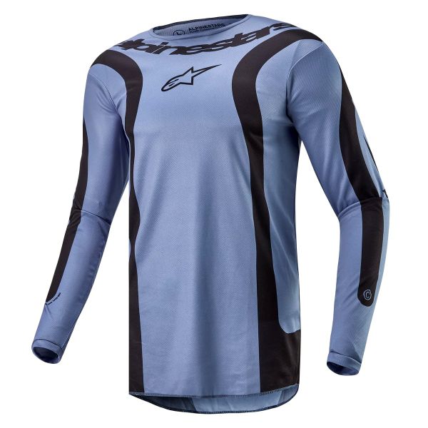 Motocross Jerseys Alpinestars Fluid Lurv Light Blue Black