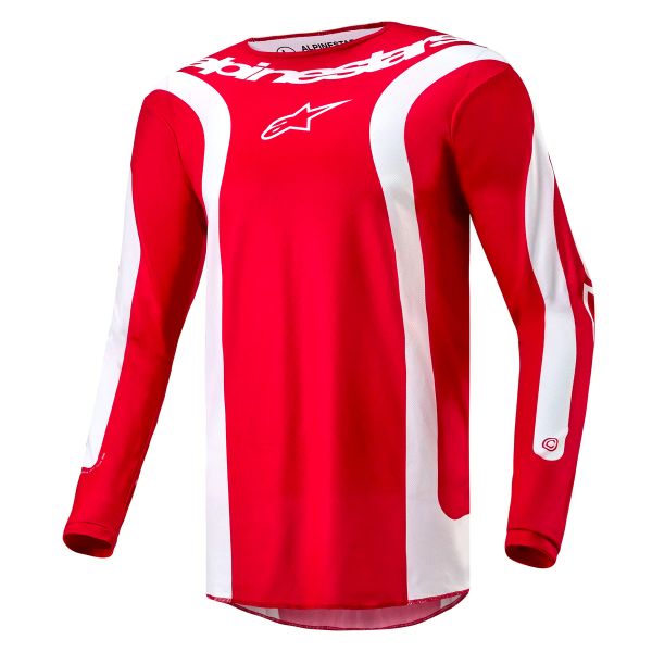 Motocross Jerseys Alpinestars Fluid Lurv Mars Red White