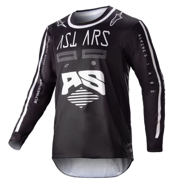 Motocross Jerseys Alpinestars Racer Found Black Kid