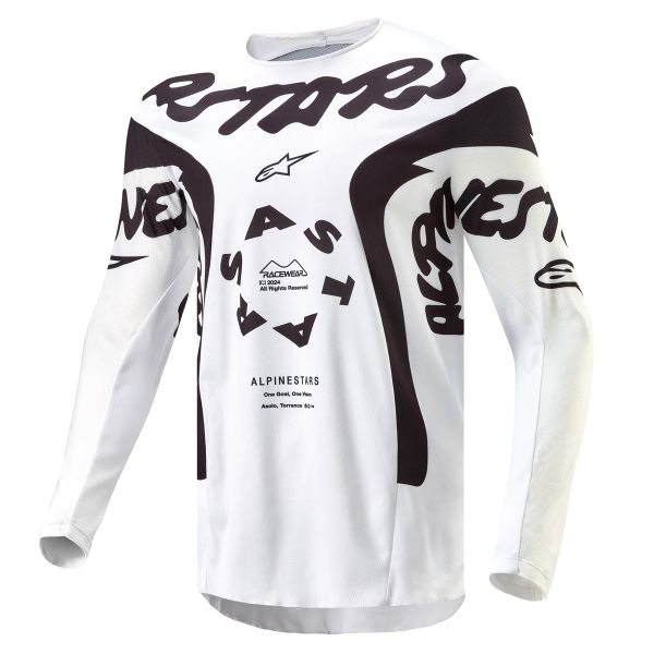 Motocross Jerseys Alpinestars Racer Hana White Black