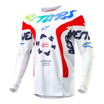 Motocross Jerseys Alpinestars Racer Hana White Multicolor