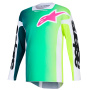 Motocross Jerseys Alpinestars Racer Portl Jersey Green White Black