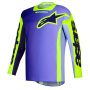 Motocross Jerseys Alpinestars Racer Portl Jersey Purple Yellow Fluo