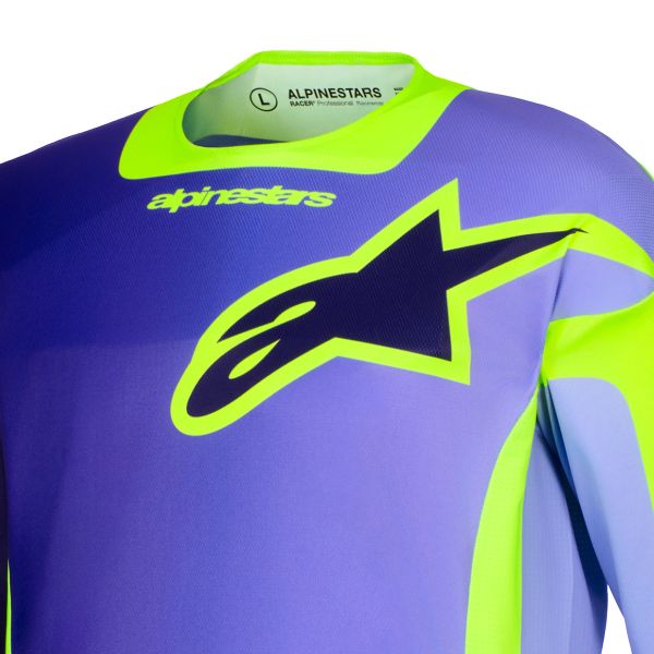Alpinestars Racer Portl Jersey Purple Yellow Fluo