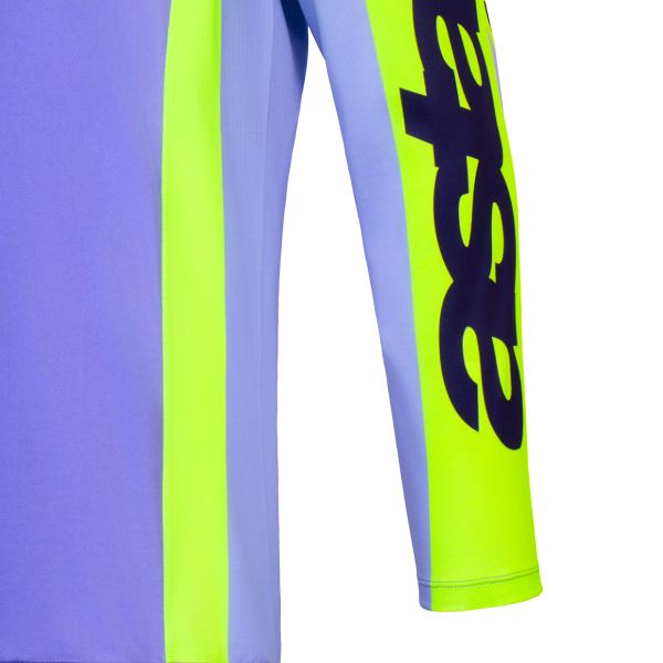 Alpinestars Racer Portl Jersey Purple Yellow Fluo