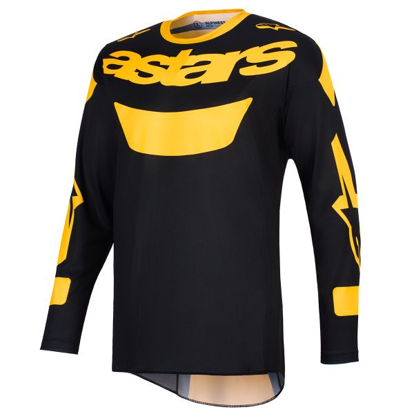 Motocross Jerseys Alpinestars Racer Riway Jersey Yellow Black