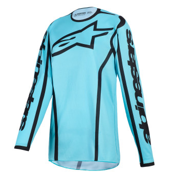 Motocross Jerseys Alpinestars Stella Fluid Apex Jersey Tropical Black