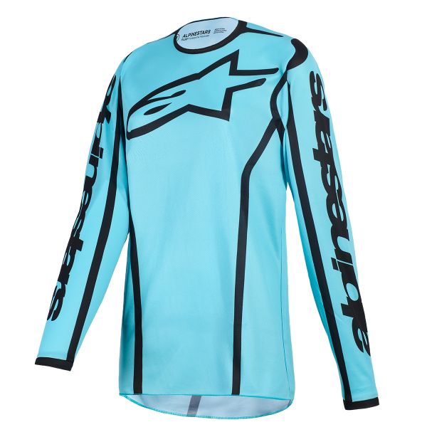 Motocross Jerseys Alpinestars Stella Fluid Apex Jersey Tropical Black