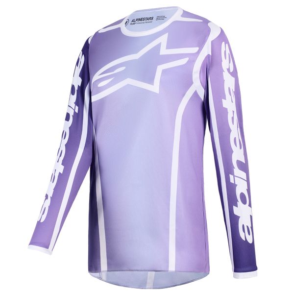 Motocross Jerseys Alpinestars Stella Fluid Apex Jersey Violet White