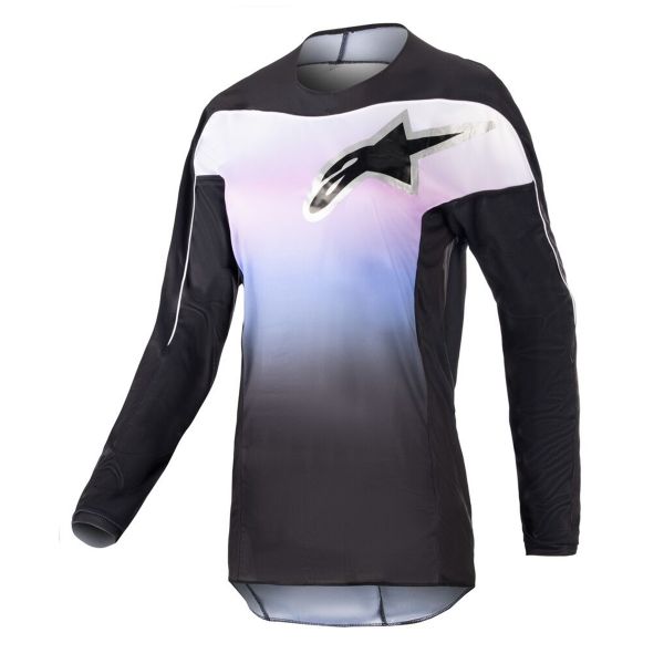 Motocross Jerseys Alpinestars Stella Fluid Black Frozen Purple