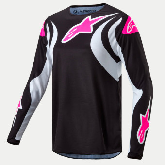 Motocross Jerseys Alpinestars Stella Fluid Black White