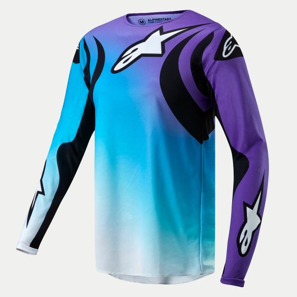 Motocross Jerseys Alpinestars Stella Fluid White Turquoise