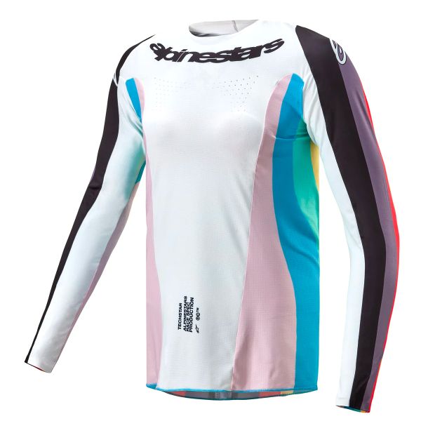 Motocross Jerseys Alpinestars Stella Techstar Black Multicolor