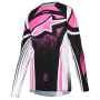 Motocross Jerseys Alpinestars Stella Techstar Nomur Jersey Black White Fuchsia