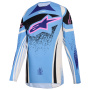 Motocross Jerseys Alpinestars Stella Techstar Nomur Jersey Light Blue Off White Black