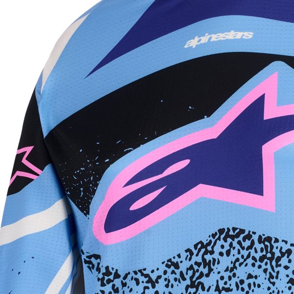 Alpinestars Stella Techstar Nomur Jersey Light Blue Off White Black