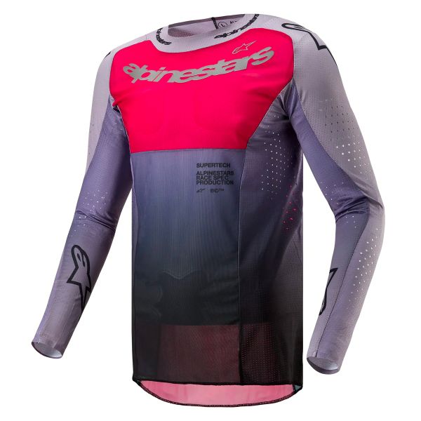 Motocross Jerseys Alpinestars Supertech Dade Iron Red Berry