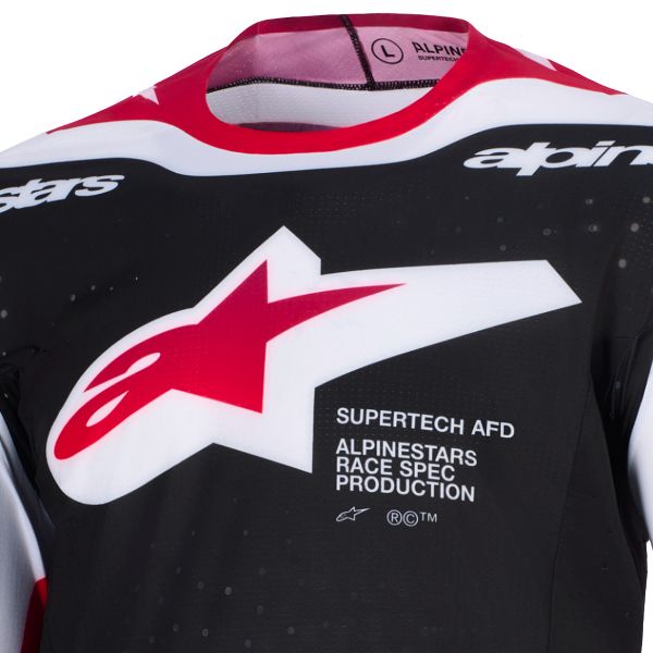 Alpinestars Supertech Pro Vista Jersey Black Red White