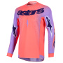 Motocross Jerseys Alpinestars Supertech Scenz Jersey Hot Coral Purple