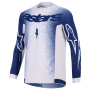 Motocross Jerseys Alpinestars Supertech Scenz Jersey Light Gray Dark Blue