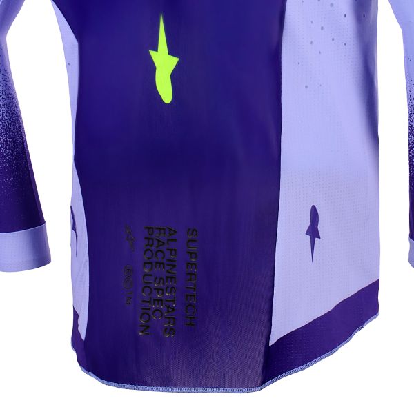 Alpinestars Supertech Scenz Jersey Purple Yellow Fluo