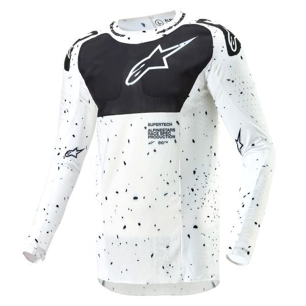 Motocross Jerseys Alpinestars Supertech Spek White Black
