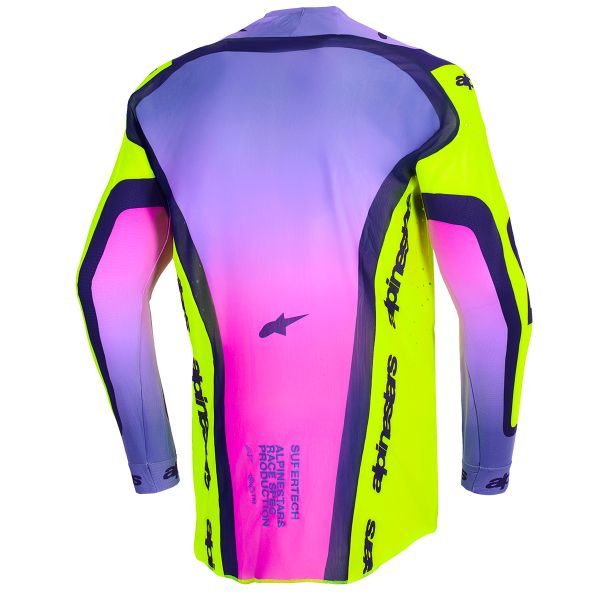 Alpinestars Supertech Vista Jersey Yellow Purple Black