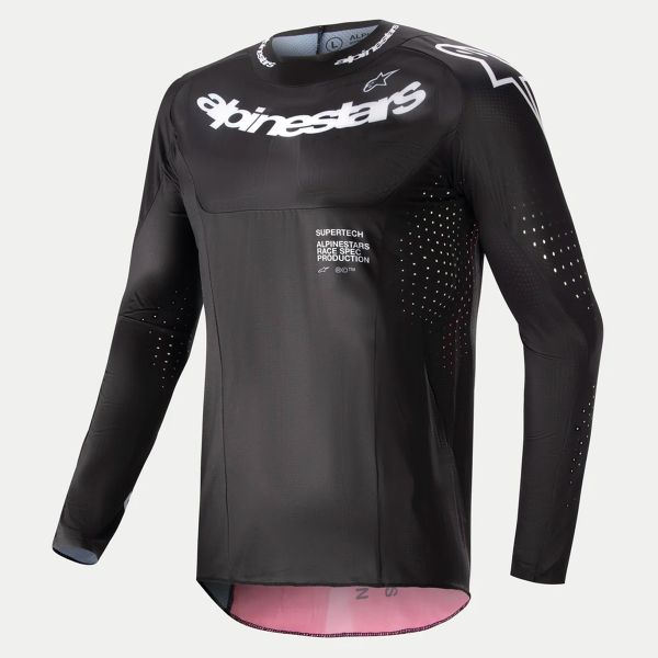 Motocross Jerseys Alpinestars Supertech Ward Black Red Berry Motocross Jerseys Alpinestars Supertech Ward Black Red Berry