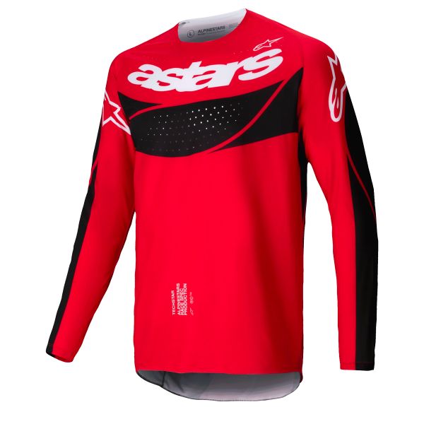 Motocross Jerseys Alpinestars Techstar Dreem Bright Red Black Motocross Jerseys Alpinestars Techstar Dreem Bright Red Black