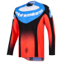 Motocross Jerseys Alpinestars Techstar Knif Jersey Orange Black Ucla Blue