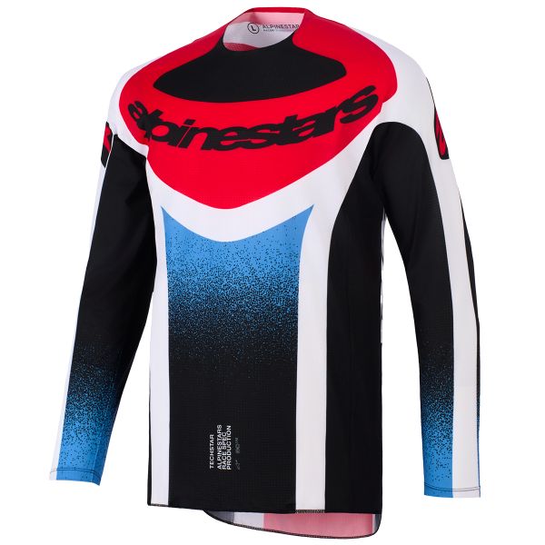Motocross Jerseys Alpinestars Techstar Nomur Jersey Black White Red