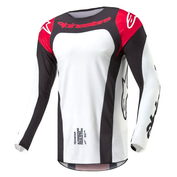 Motocross Jerseys Alpinestars Techstar Ocuri Mars Red White Black