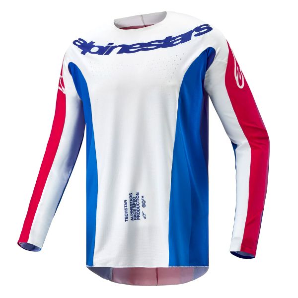 Motocross Jerseys Alpinestars Techstar Pneuma Blue Mars Red White