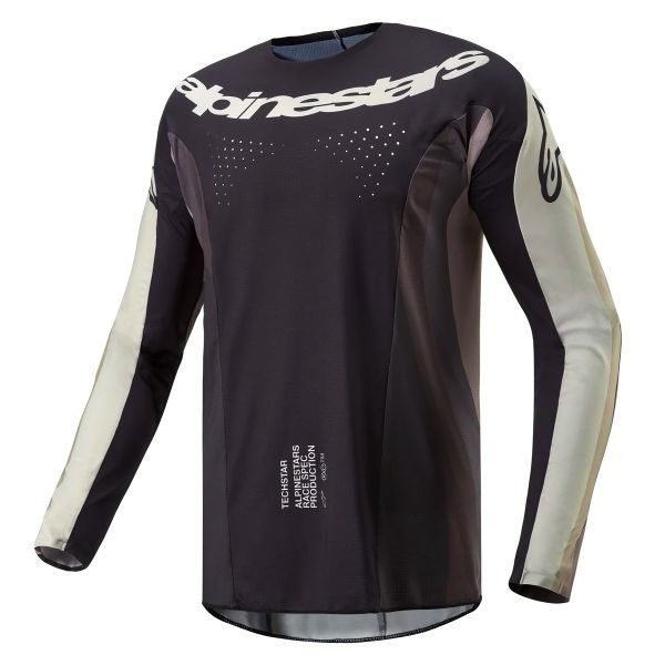 Motocross Jerseys Alpinestars Techstar Pneuma Dark Sand Iron Dust Grey