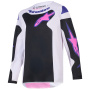 Motocross Jerseys Alpinestars Youth Fluid Grid Jersey Black Light Gray Purple