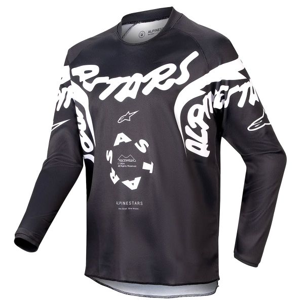 Motocross Jerseys Alpinestars Youth Racer Hana Black White