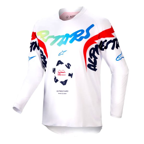 Motocross Jerseys Alpinestars Youth Racer Hana White Multicolor