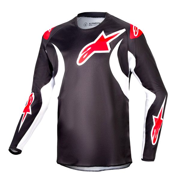 Motocross Jerseys Alpinestars Youth Racer Lucent Black White
