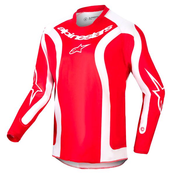 Motocross Jerseys Alpinestars Youth Racer Lurv Mars Red White